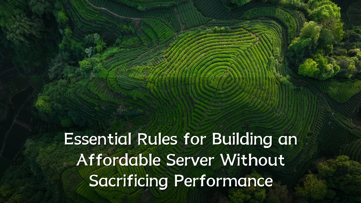 Essential Rules for Building an Affordable Server Without Sacrificing Performance