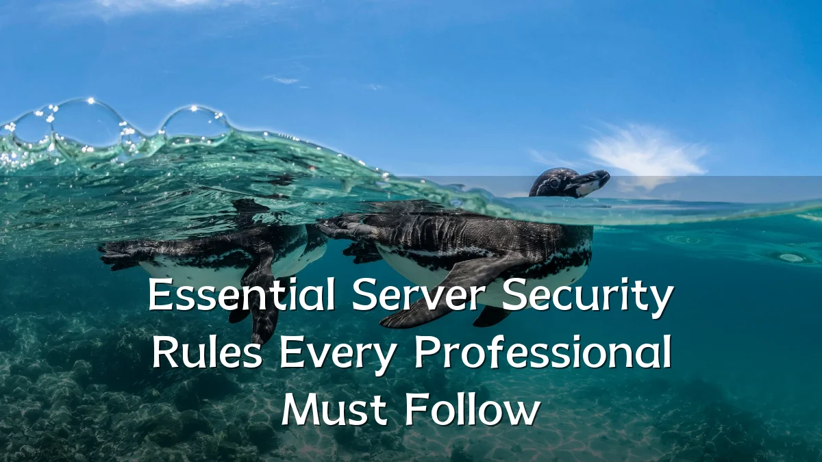 Essential Server Security Rules Every Professional Must Follow