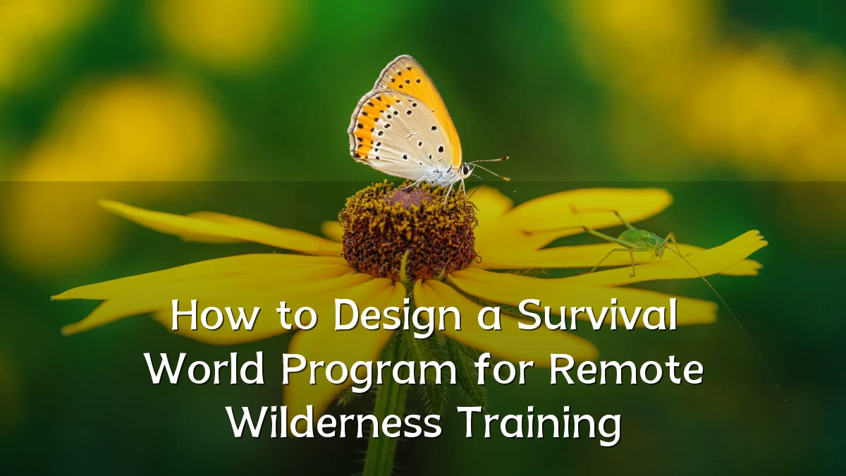 How to Design a Survival World Program for Remote Wilderness Training