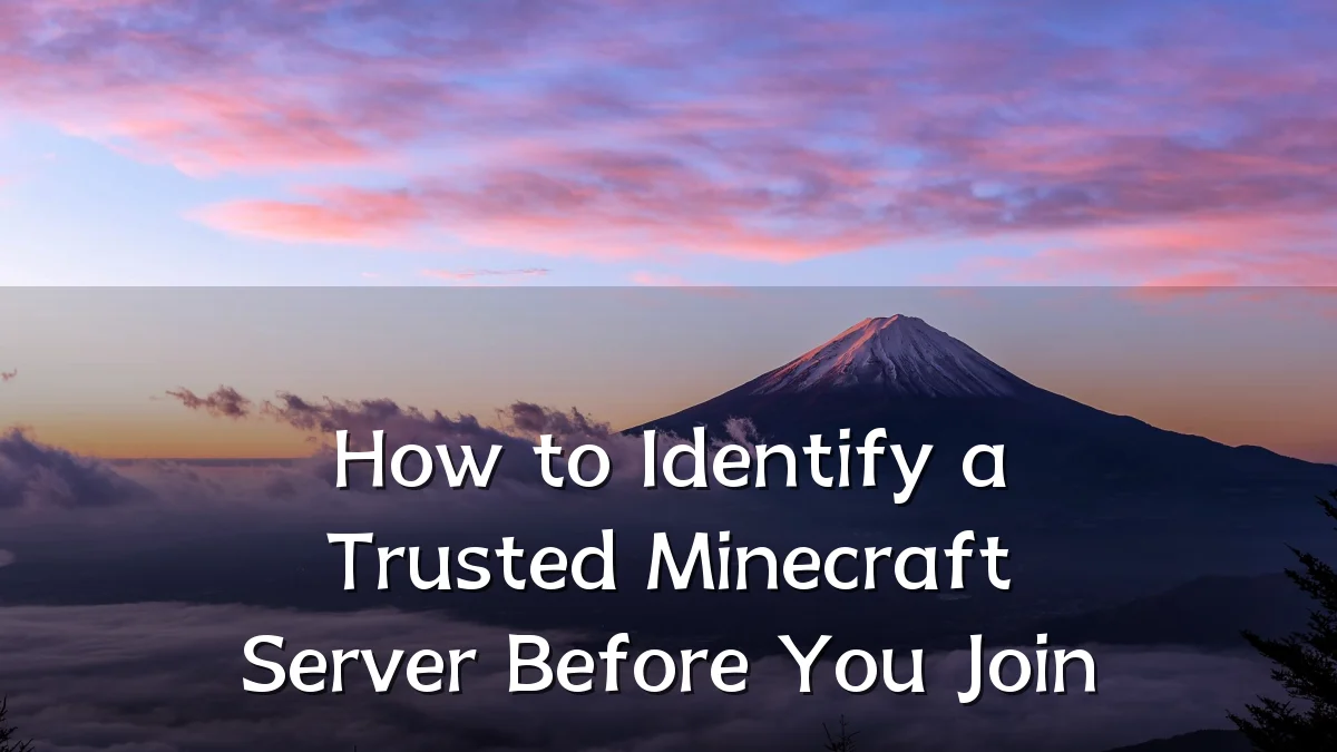 How to Identify a Trusted Minecraft Server Before You Join