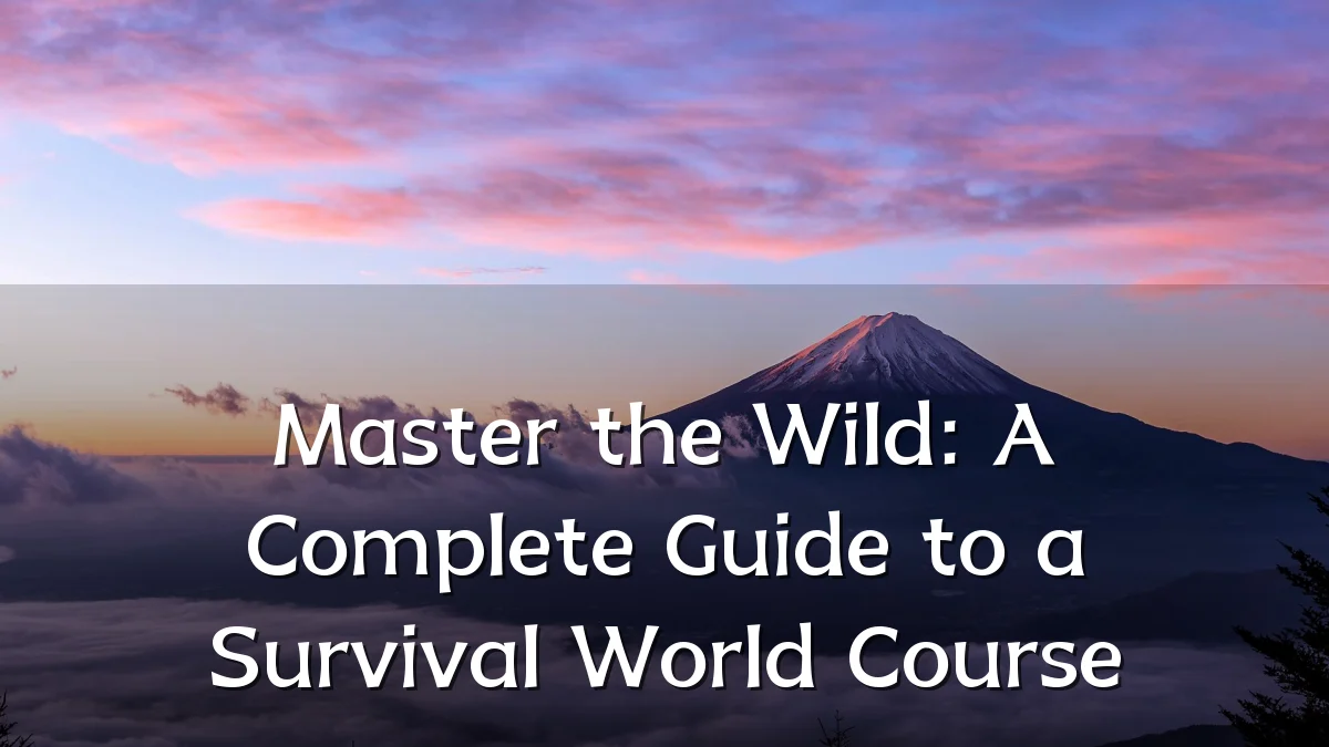 Master the Wild: A Complete Guide to a Survival World Course
