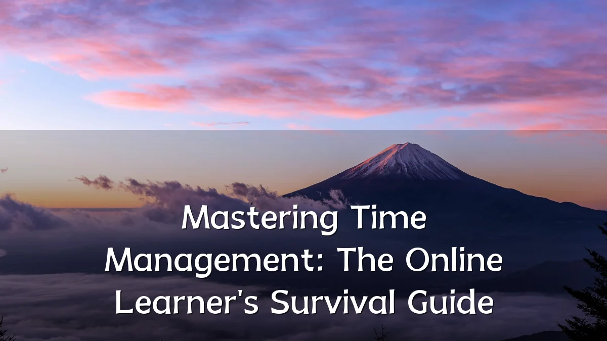 Mastering Time Management: The Online Learner's Survival Guide