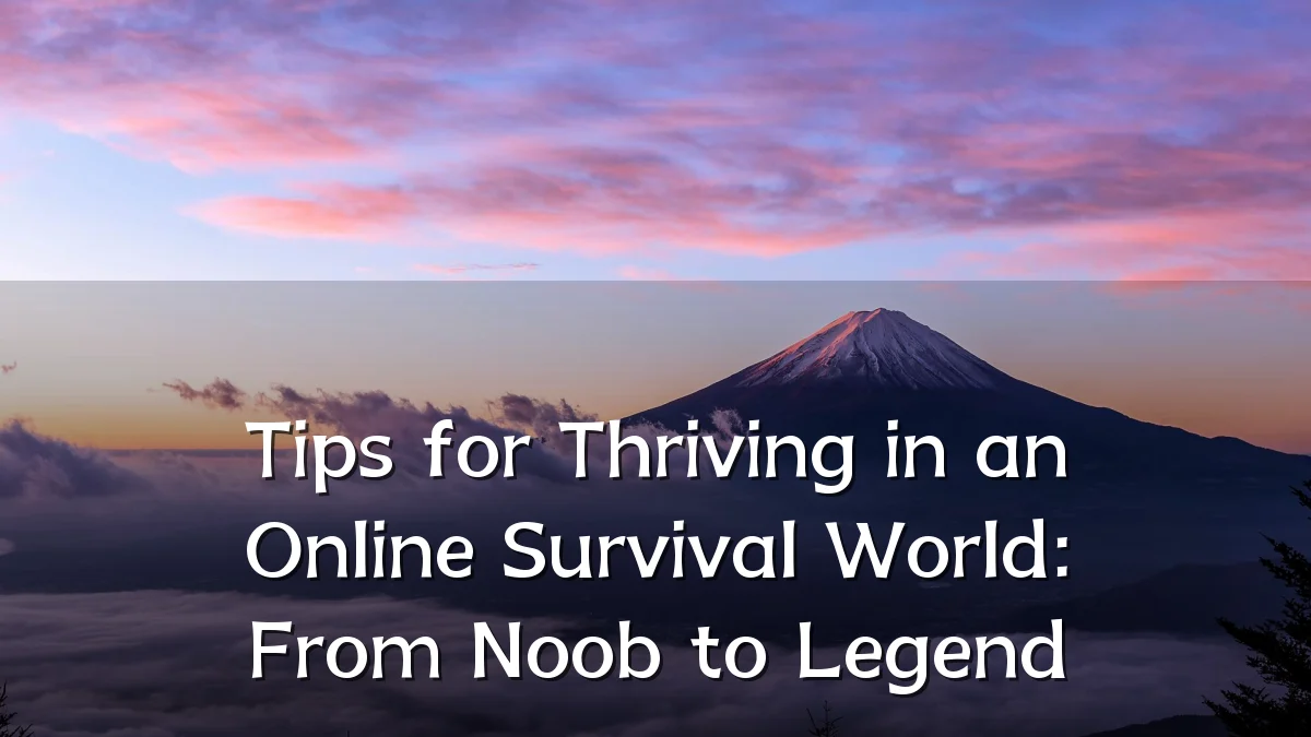 Tips for Thriving in an Online Survival World: From Noob to Legend