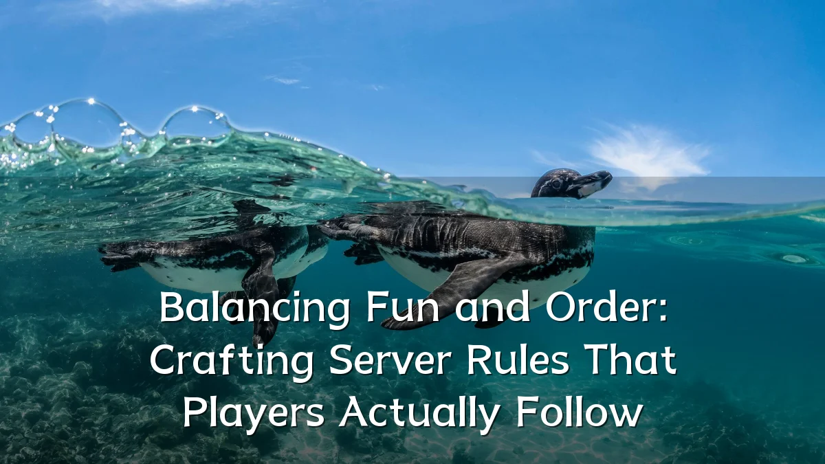 Balancing Fun and Order: Crafting Server Rules That Players Actually Follow